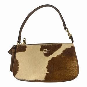 B2-006 NWT Coach Nolita 19 Bag in Haircalf Cow Print Shoulder Handbag CDW34